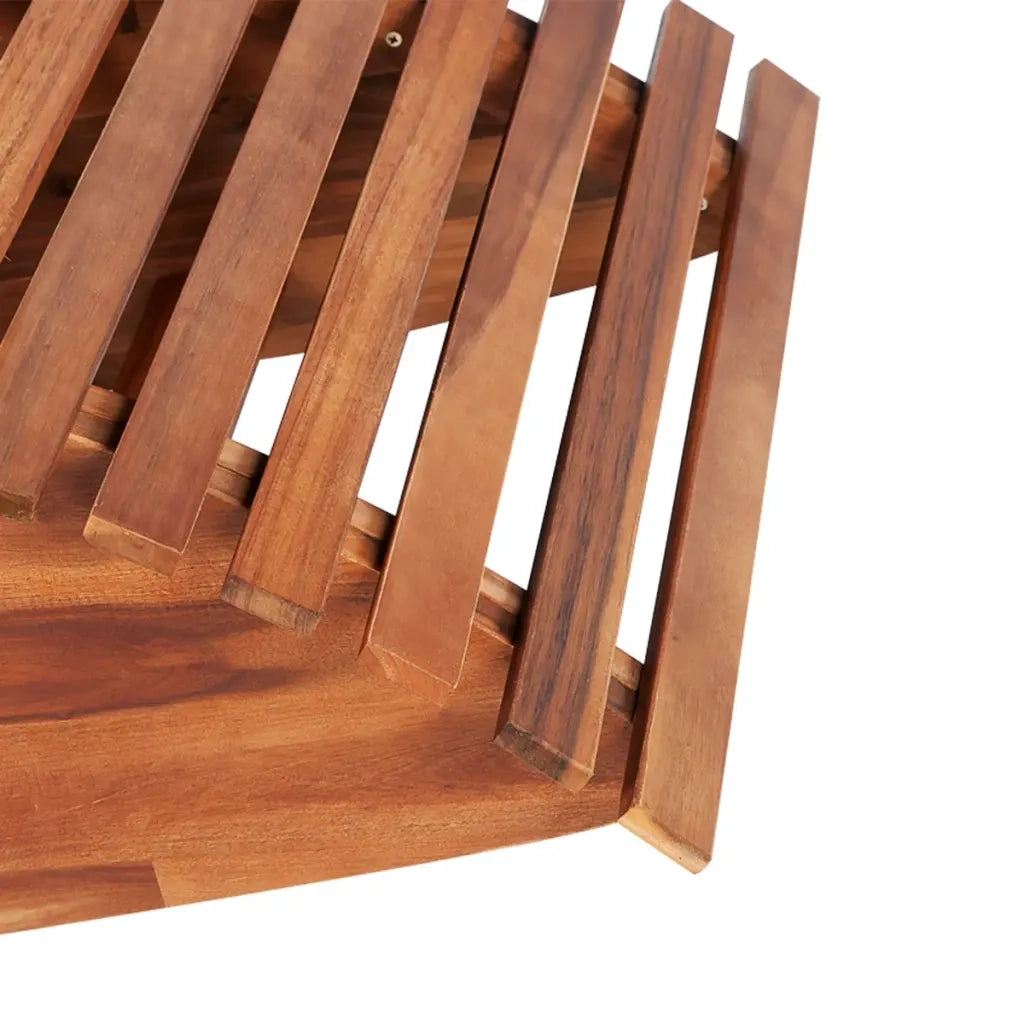 Lettino Prendisole a Dondolo in Legno di Acacia 42652