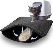 Mat per gatto 46 x 60 cm design a scacchi idropneumatico piastra per gatto pieghevole sottopiatto per gatto nero
