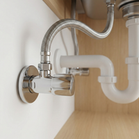 Valvola Ad Angolo 02 1/2" X 3/8" Chrome