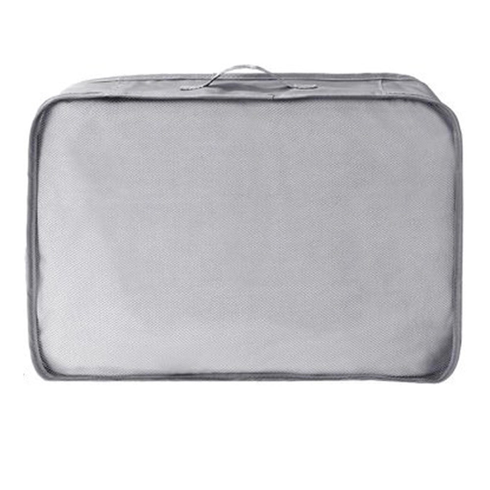Trade Shop - Organizer Viaggio Organizza Valigia Bagagli Borsa Per Vestiti 40x30x12cm Grigia 87720 -