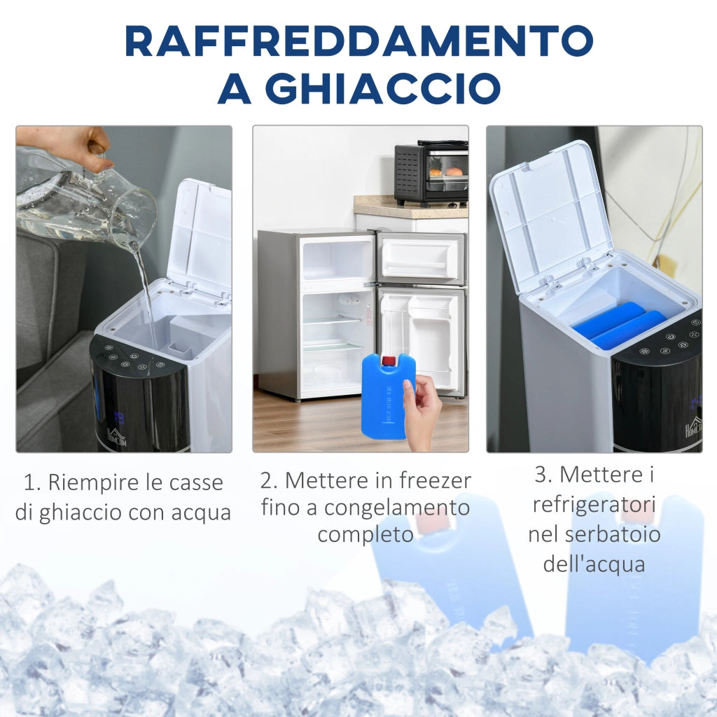 Ventilatore Raffrescatore Evaporativo 3 Velocita ¨C zephmum ¨C Bianco