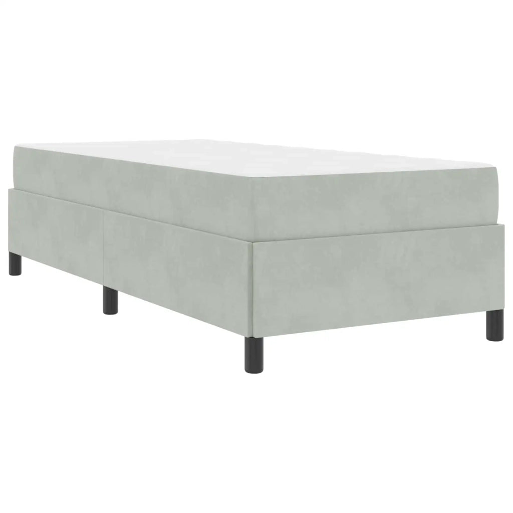Struttura del letto Grigio chiaro 100 x 200 cm Tessuto 3399042
