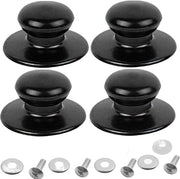 Maniglia per coperchi - 4x per sostituire coperchi di pentole e pentole - Maniglia di tenuta per coperchi - Coperchio - Accessori da cucina - Maniglia per coperchio di vetro - Maniglia di coperchio in acciaio inossidabile - Universale
