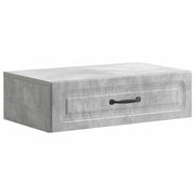 Tavolino da Parete Laterale Grigio Cemento 59 x 34,5 x 17 cm 899338