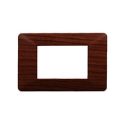 Placca Plastica Serie Starlight 3P Colore Radica Compatibile Con Vimar Plana