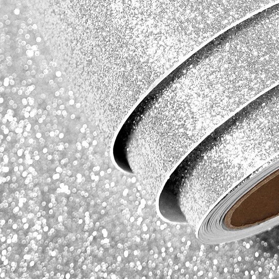 Bagnato con Glitter - Ideale per Progetti Fai da Te - 1 rotolo - 40CM x 6M