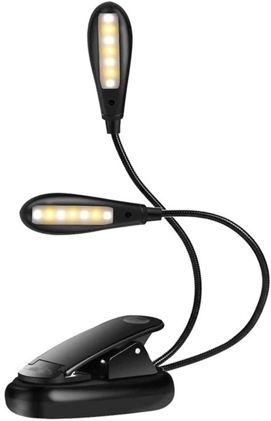 Lampada di musica con clip, lampada da lettura con clip per libri, lampada da musica con protezione degli occhi, 7 led, lampada per pianoforte, lampada da musica con caricamento USB.