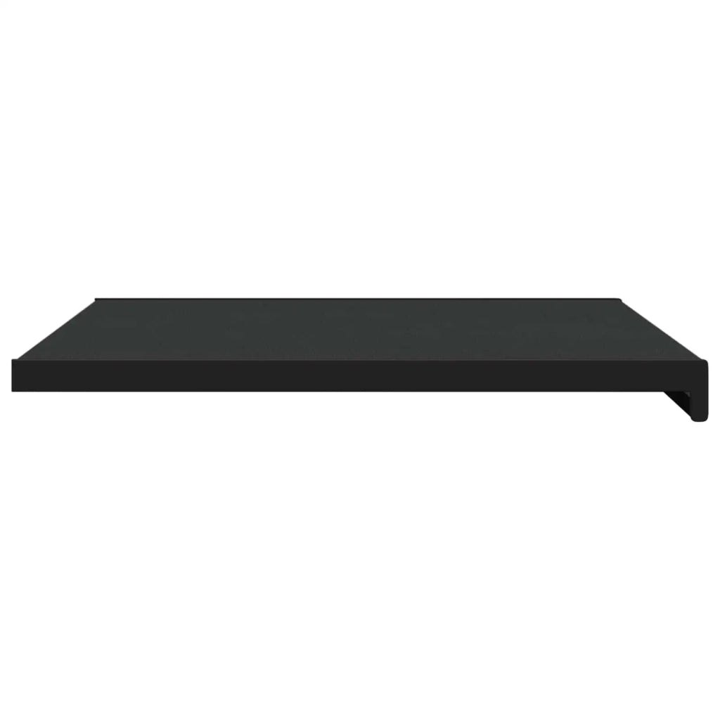 Soglia della Finestra Nero con Venature del Legno PVC