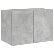 Mobile TV multimediale scaffale TV credenza mobile TV sala da pranzo soggiorno camera da letto montaggio a parete con luci LED 60 x 35 x 41 cm grigio 02_0027905