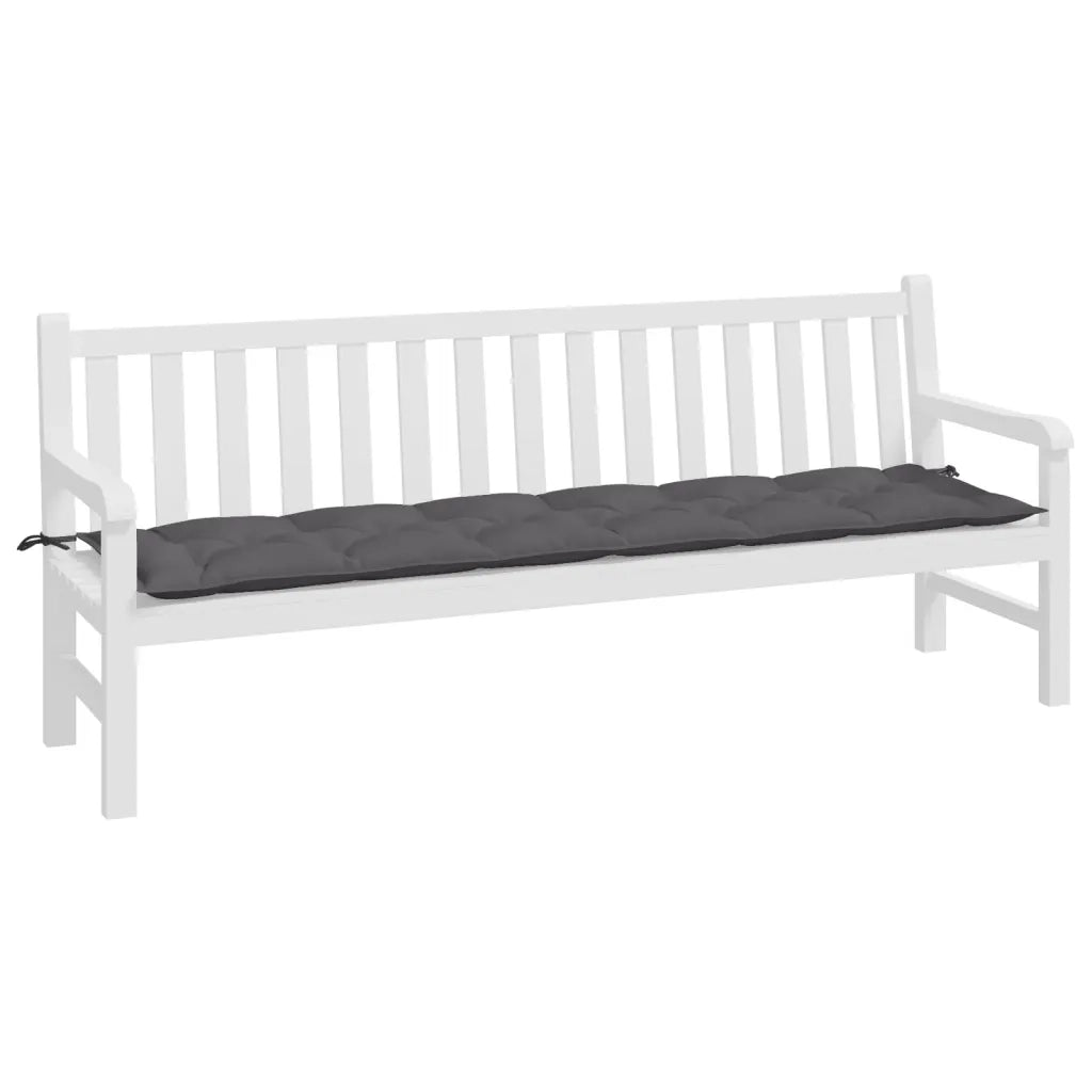 Cuscino per Panca-Cuscini per panchina Antracite 200x50x7 cm in Tessuto Oxford