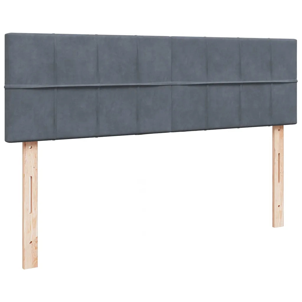 Struttura Letto Pouf con Materasso 140x200 cm in Velluto 3312627