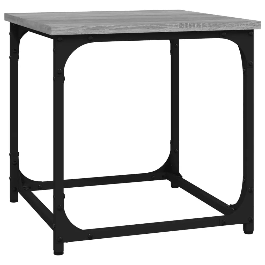Tavolino Grigio Sonoma 40x40x40 cm in Legno Multistrato cod mxl 27152