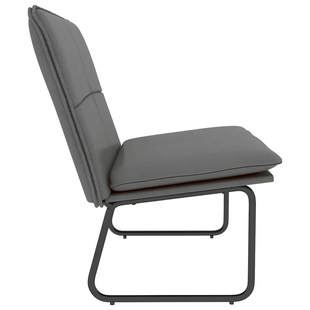 Panca Grigia 100x75x76 cm in Similpelle 351339