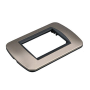 Placca Plastica Ovale MBL 3M Bronzo Compatibile Bticino Living BLN88310