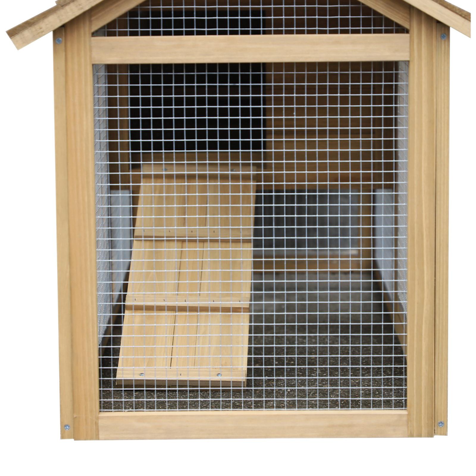 Pollaio da Giardino per 2 Galline 150,5x54x87 cm in Legno