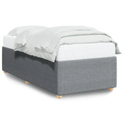 Letto singolo | Letto per adulti | Giroletto senza Materasso Grigio Chiaro 80x200 cm Tessuto