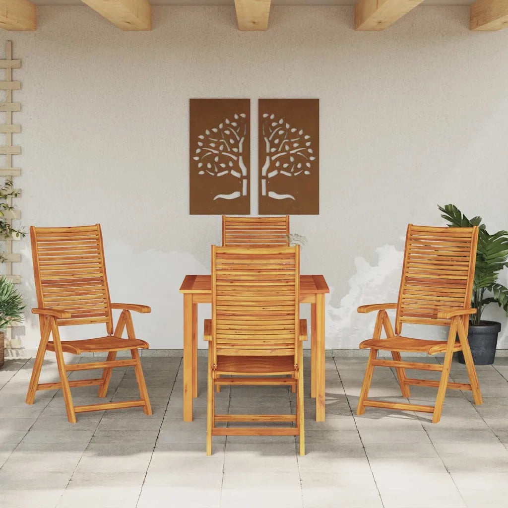 Set da Pranzo per Giardino 5 pcs Marrone 3375631