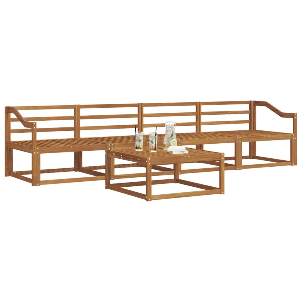 Set di divani da esterno 5 pcs Naturale 3367172