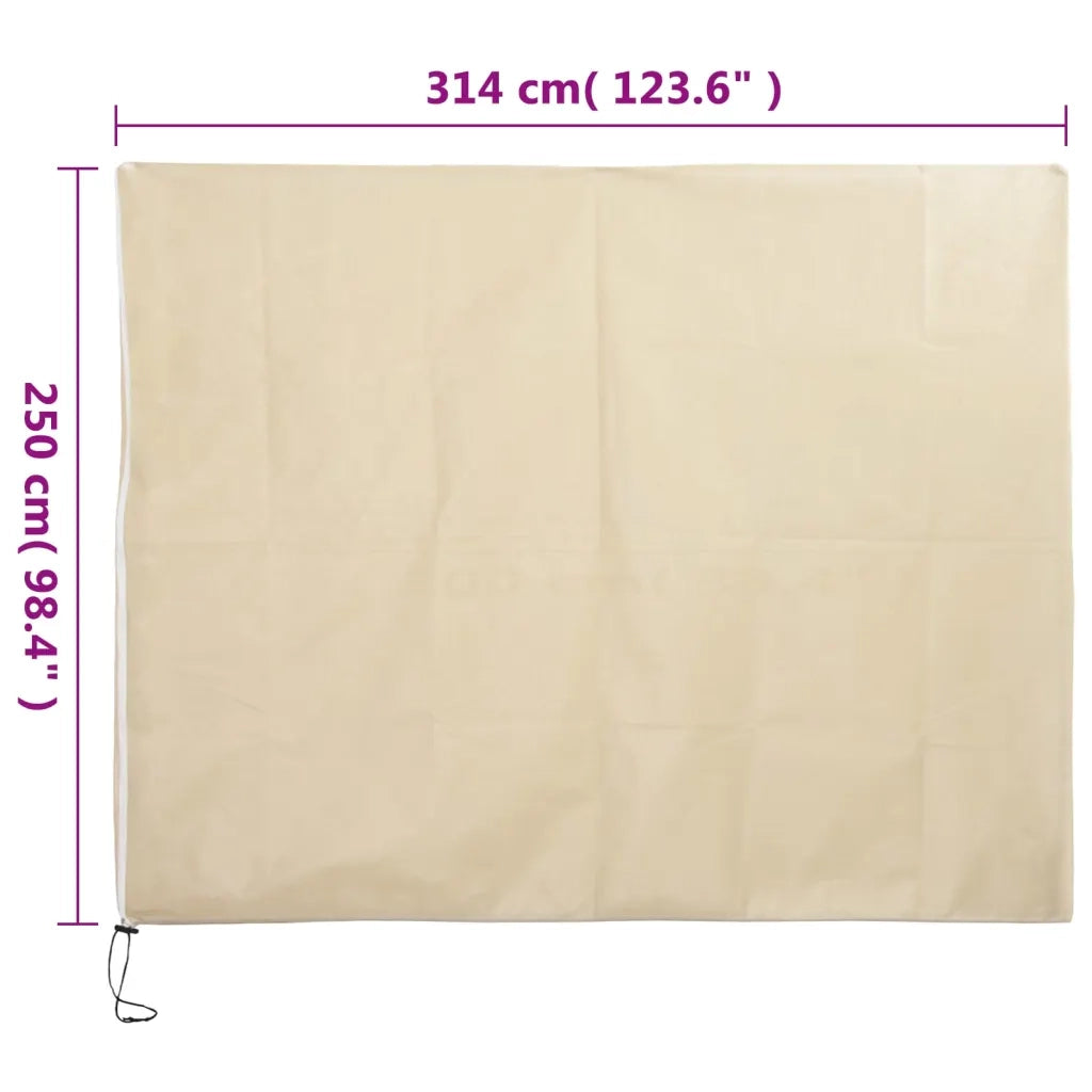 Coperture con Cerniera per Piante 4 pz 70 g/m2 3,14x2,5 m CFW4169432