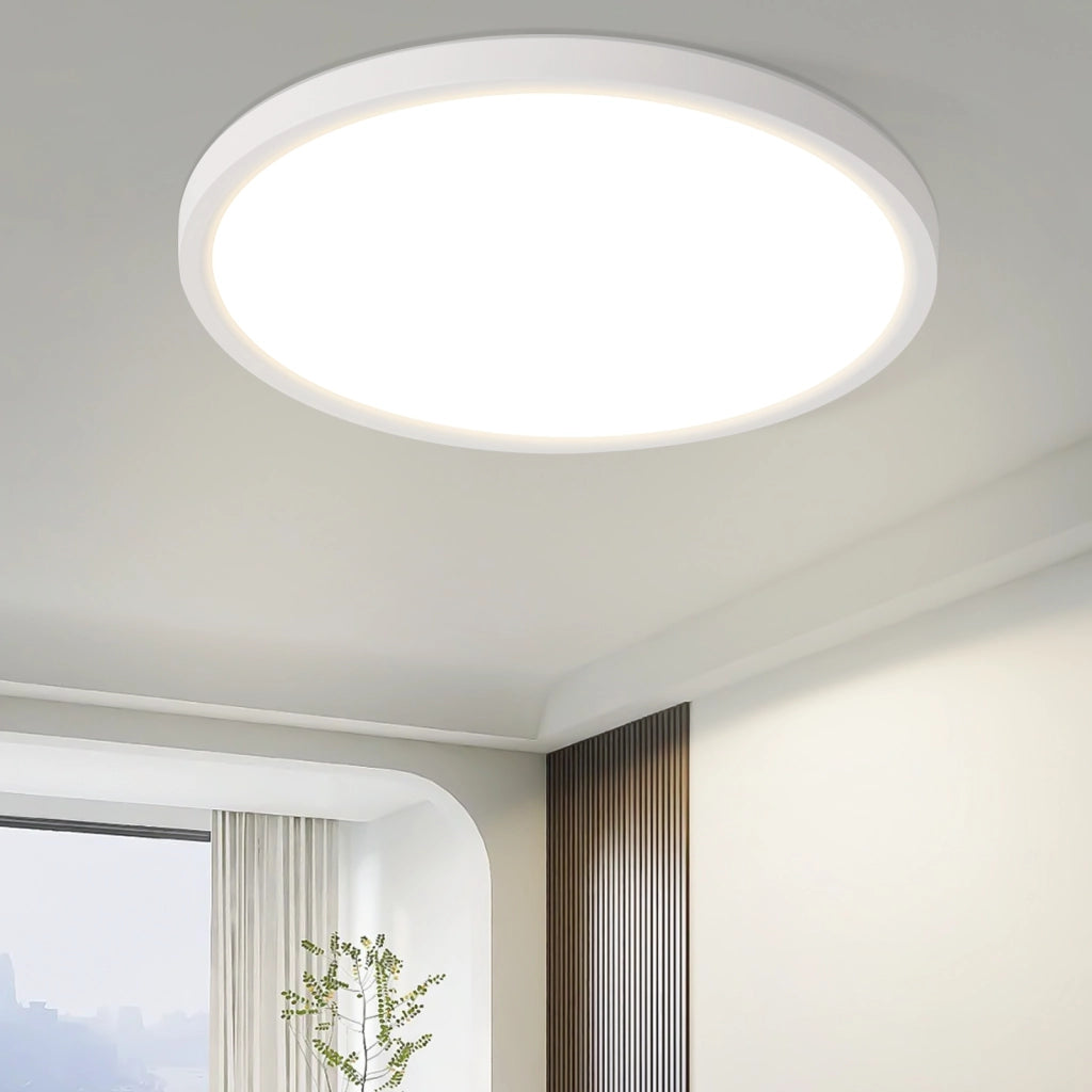ZMH Lampada da soffitto plafoniera LED bianca minimalista 18 cm per cucina