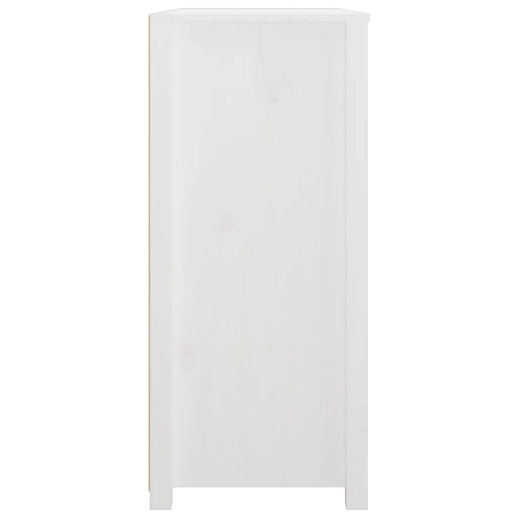 Armadietto Bianco 100x40x90 cm in Legno Massello di Pino CFW3978241
