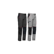 Issaline 9030B Stretch Boom Pantalone da Lavoro Elasticizzato 60% Cotone 37% Poliestere 3% Lycra 260 g-m² colore Grigio