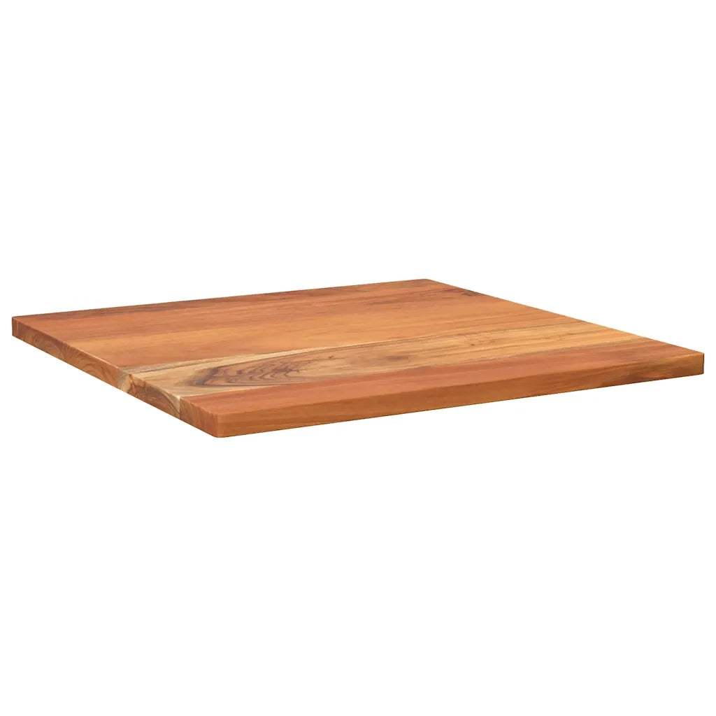 Piano per Tavolo 50x50x3,8 cm Quadrato Legno Massello di Acacia