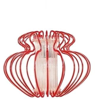 Lampada a sospensione Candellux Imperia 31-36608 Ø45cm rossa