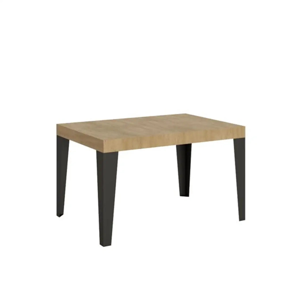 Tavolo allungabile 120/224x90 cm Flame colore quercia natura gambe antracite