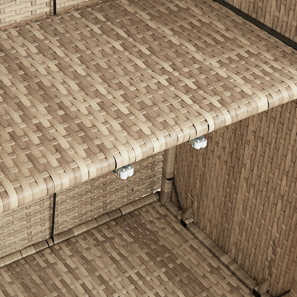 Armadio per stoccaggio  Beige 100x36x102 cm in Rattan