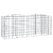 Gabbione ad arco rialzato 200 x 50 x 100 cm in ferro zincato Argento 02_0039932