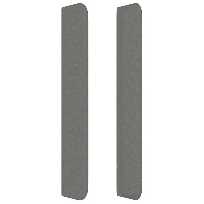 Testiera ad Orecchio Grigio Scuro 93x16x118/128 cm in Tessuto