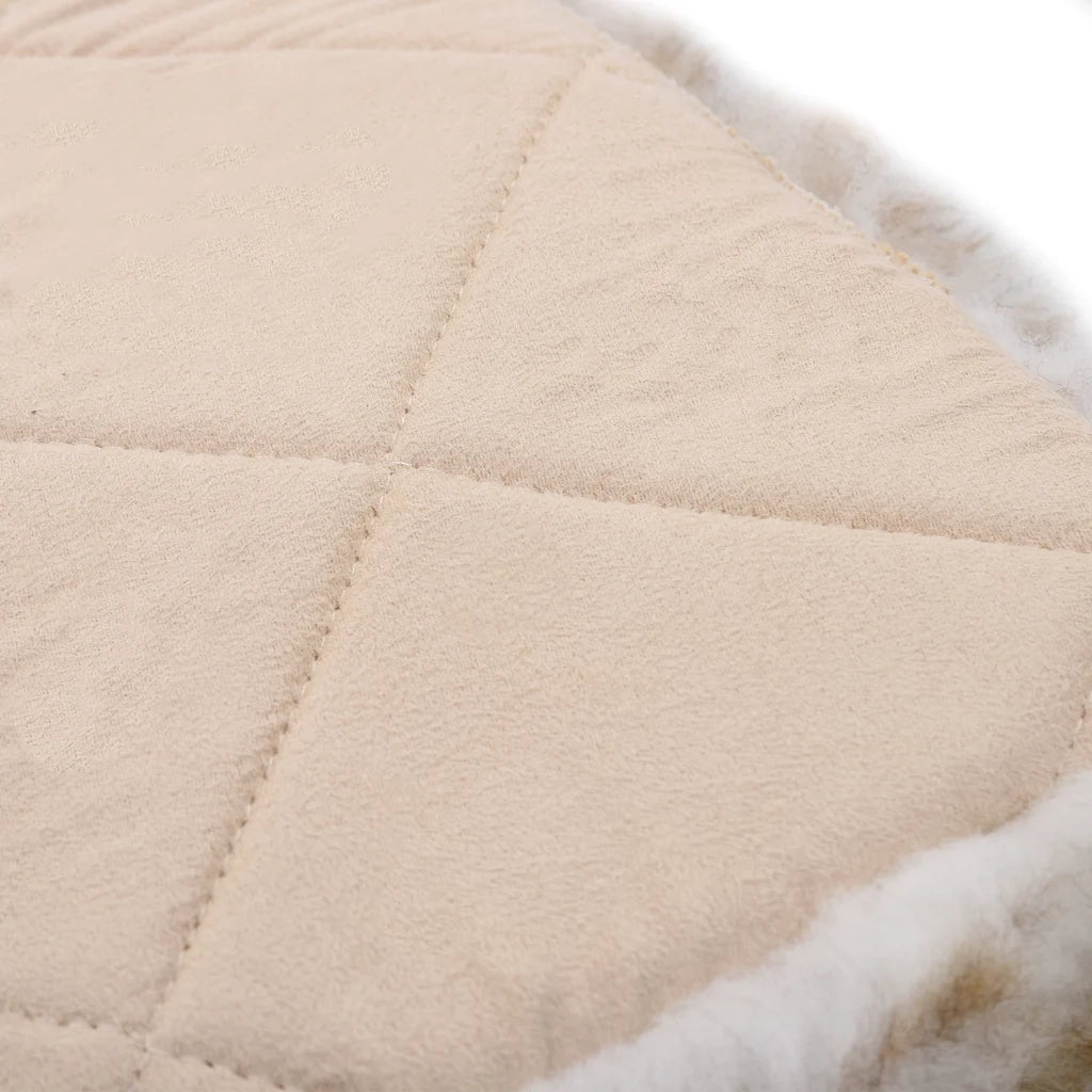 Cuscini Sedie 2pz Melange Marrone 40x40cm Vera Pelle di Montone 283887