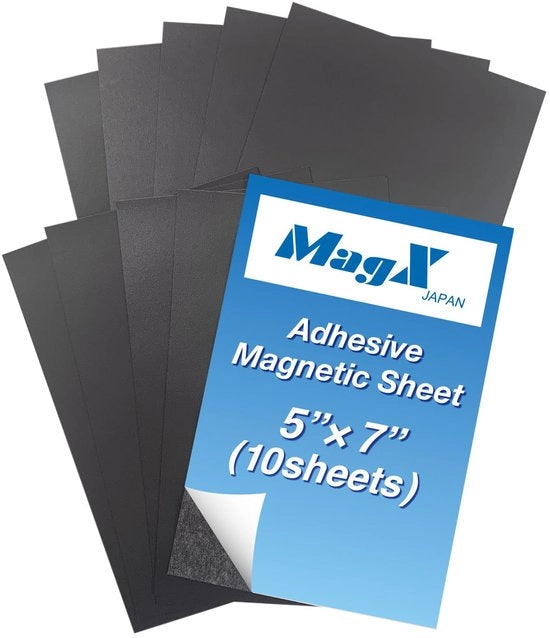 Veli Magneitiche 13 cm x 18 cm (10 fogli), carta magnetica flessibile, carta magnetica adesiva, magnetica autoadesiva, magneti per foto, carta per lettere, articoli per ufficio