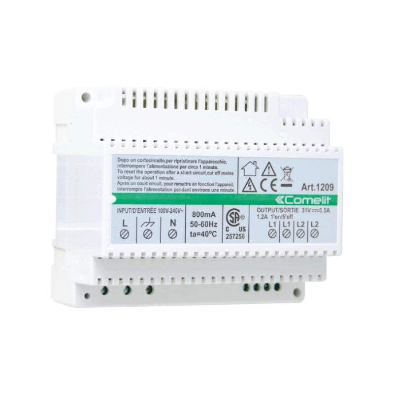 Alimentatore Comelit 33 VDC per Kit video Simplebus 2 fili 1209