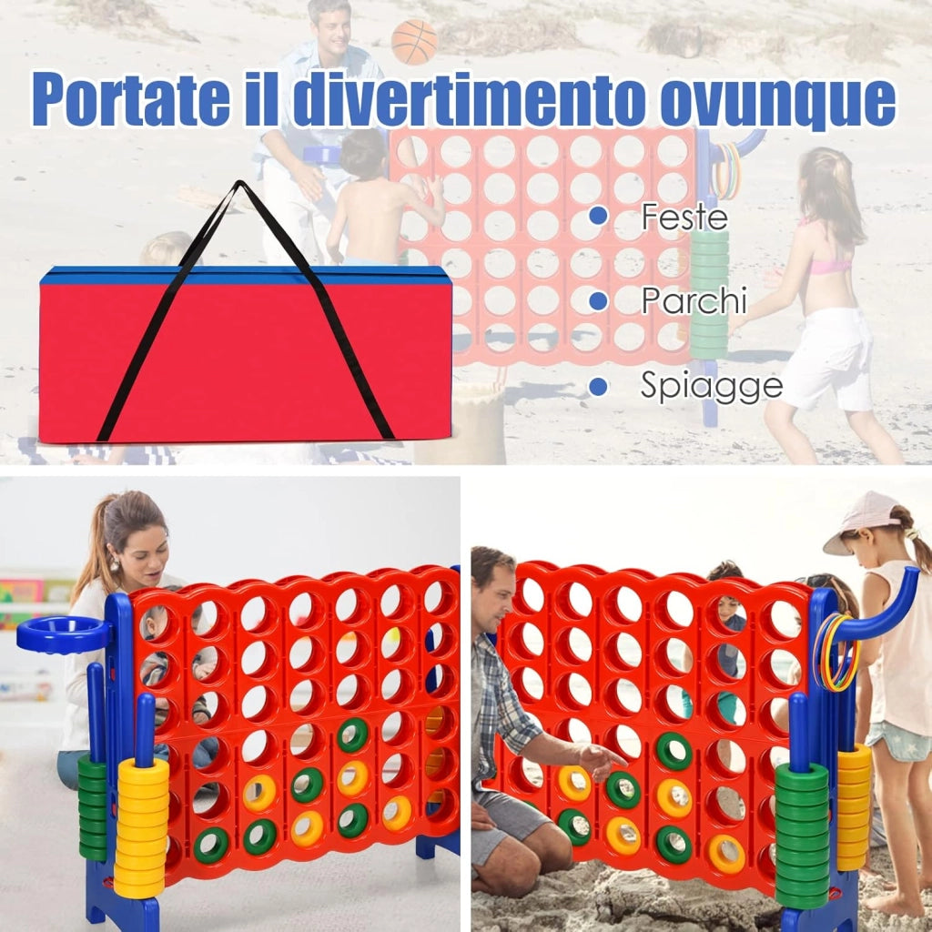 Borsa di Trasporto per Forza 4 Gigante, Borsa per Set Forza 4 con Tracolla Ergonomica e Cerniera Durevole, 120 x 30 x 50cm (Borsa)