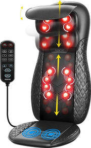 Cuscino da Massaggio Shiatsu - Sedia da Massaggio - Elettrica - Per Schiena e Collo - Ideale Regalo per Uomini e Donne