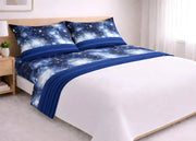 Completo Lenzuola Letto 100% Cotone Made Italy Disegno Universe CN - Matrimoniale - Universe