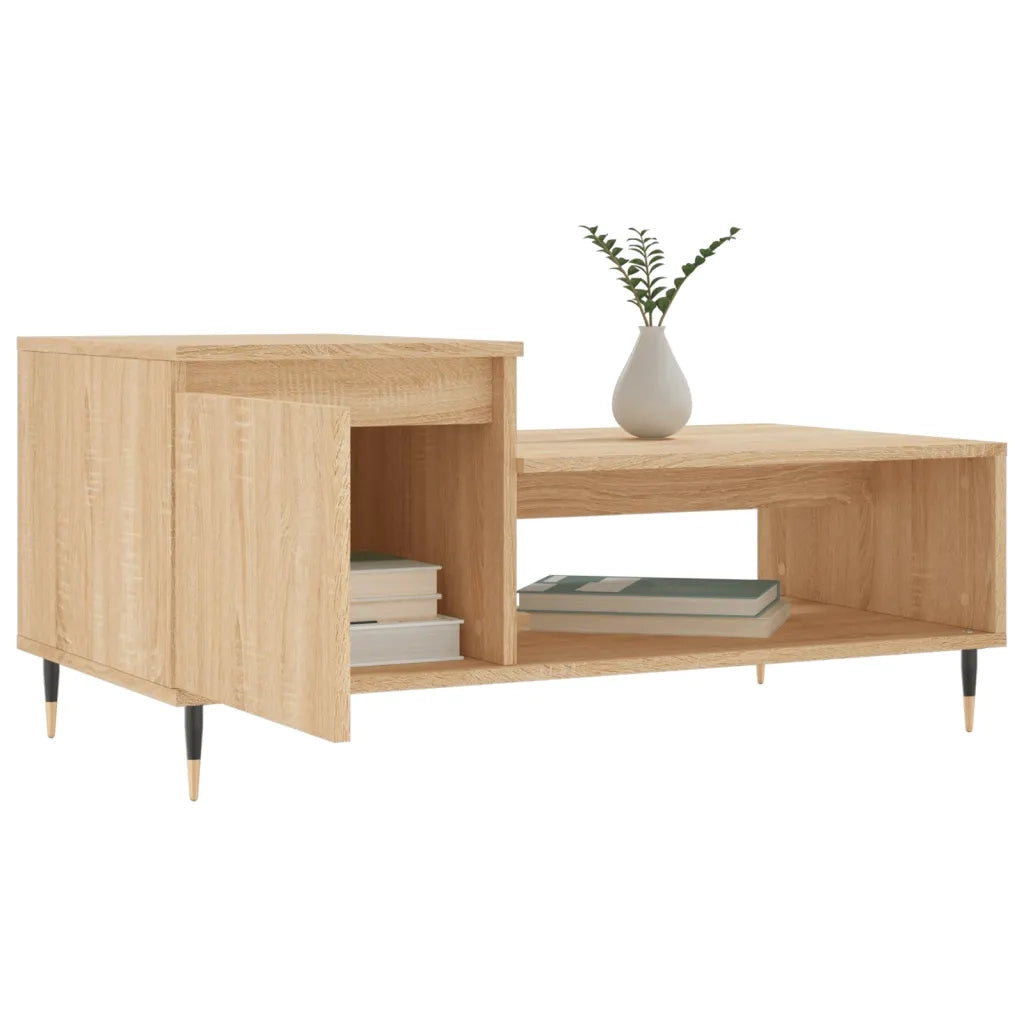 Tavolino da Salotto Rovere Sonoma 100x50x45cm Legno Multistrato 830823