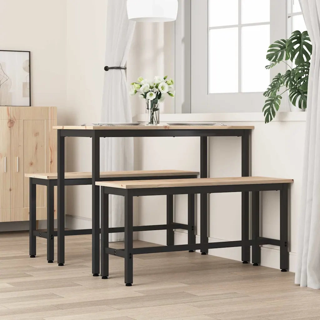Panchina da pranzo Naturale 100 x 32,5 x 49 cm CFW3513780