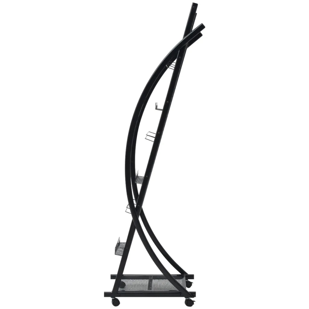 Portariviste 40x32x131 cm Nero A4 CFW3566849