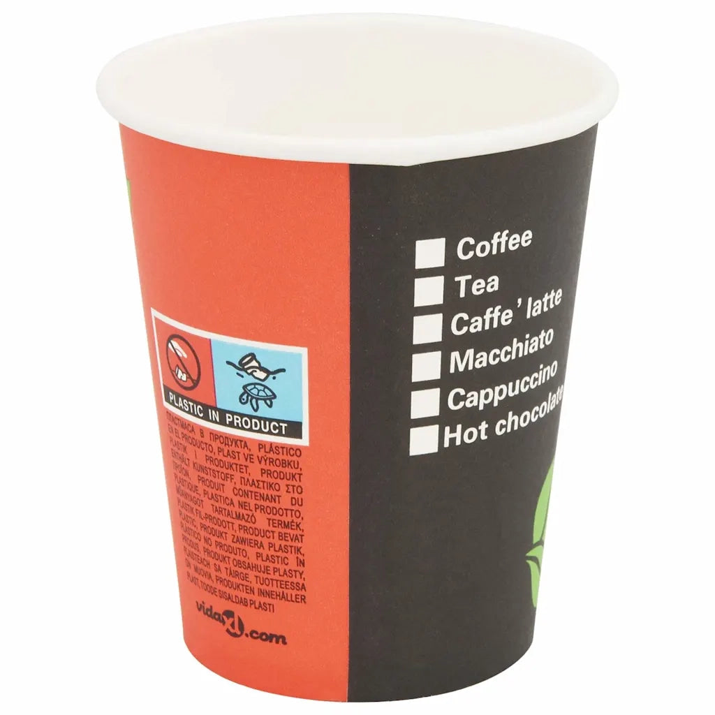 Bicchieri da Caffè Monouso in Carta 1000 pz 240 ml (8 oz) 30085