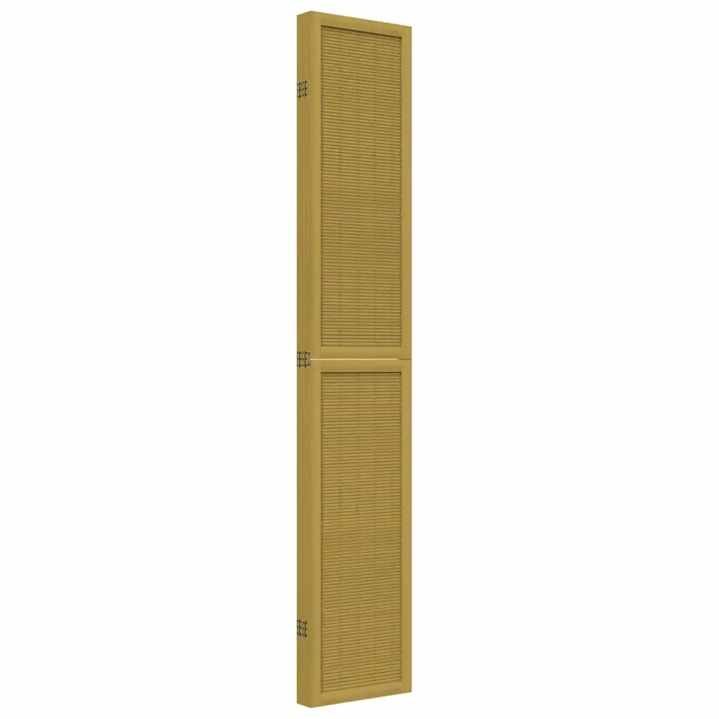 Divisorio Ambienti | Divider per stanze | Paravento 5 Pannelli Marrone Legno Massello Paulownia
