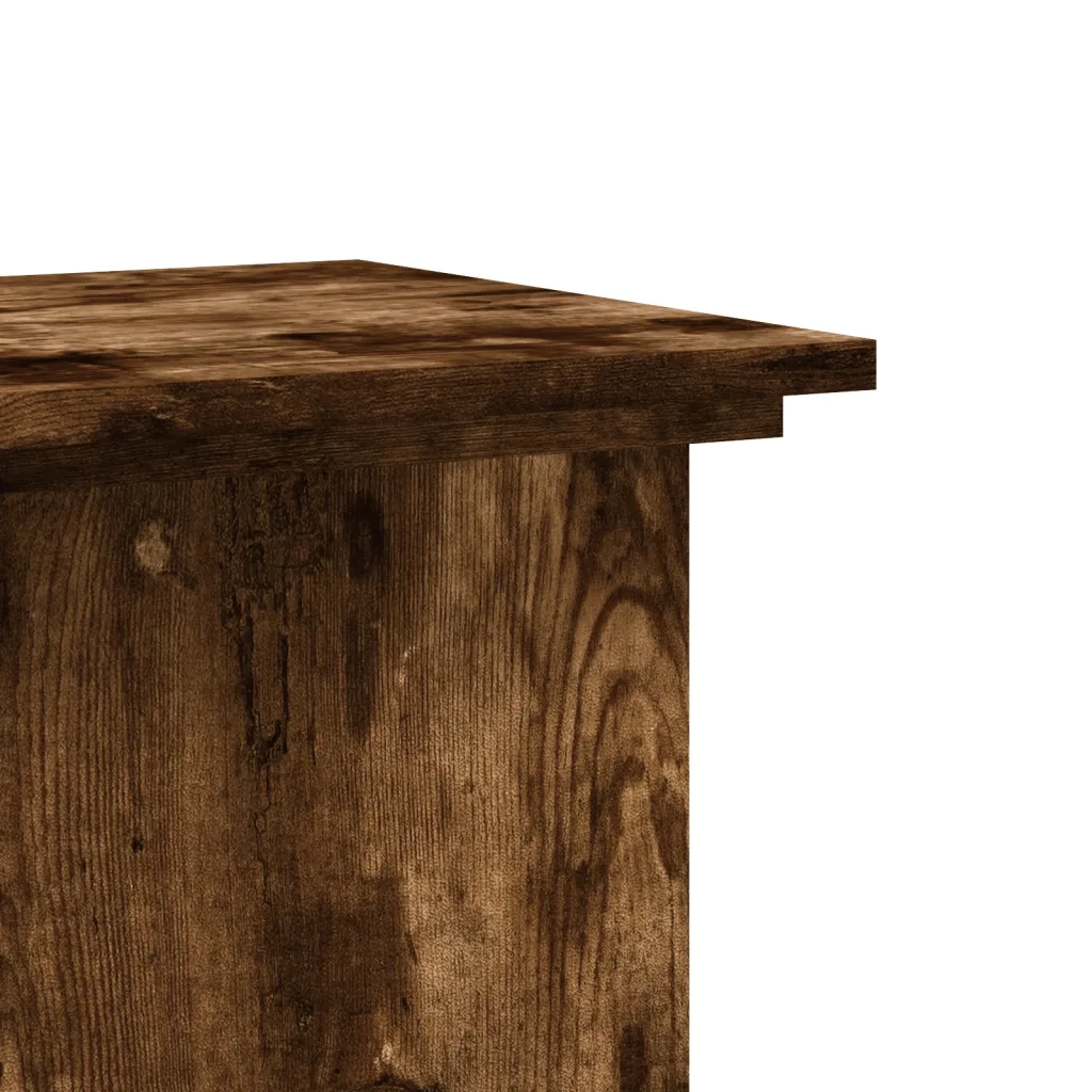 Supporto per piante | Sostegno per piante Rovere Fumo 33x33x100 cm in Truciolato