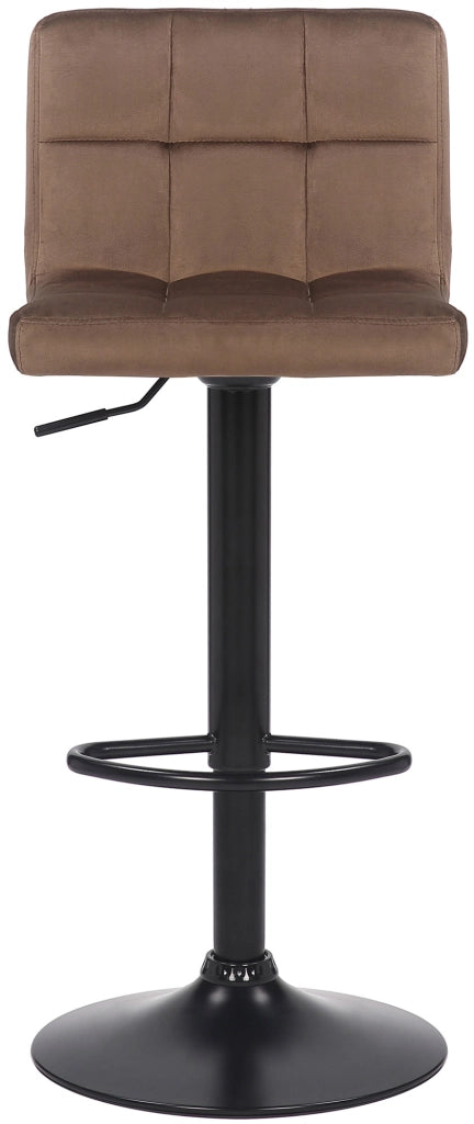 Set di 2 sgabelli bar Feni in velluto marrone