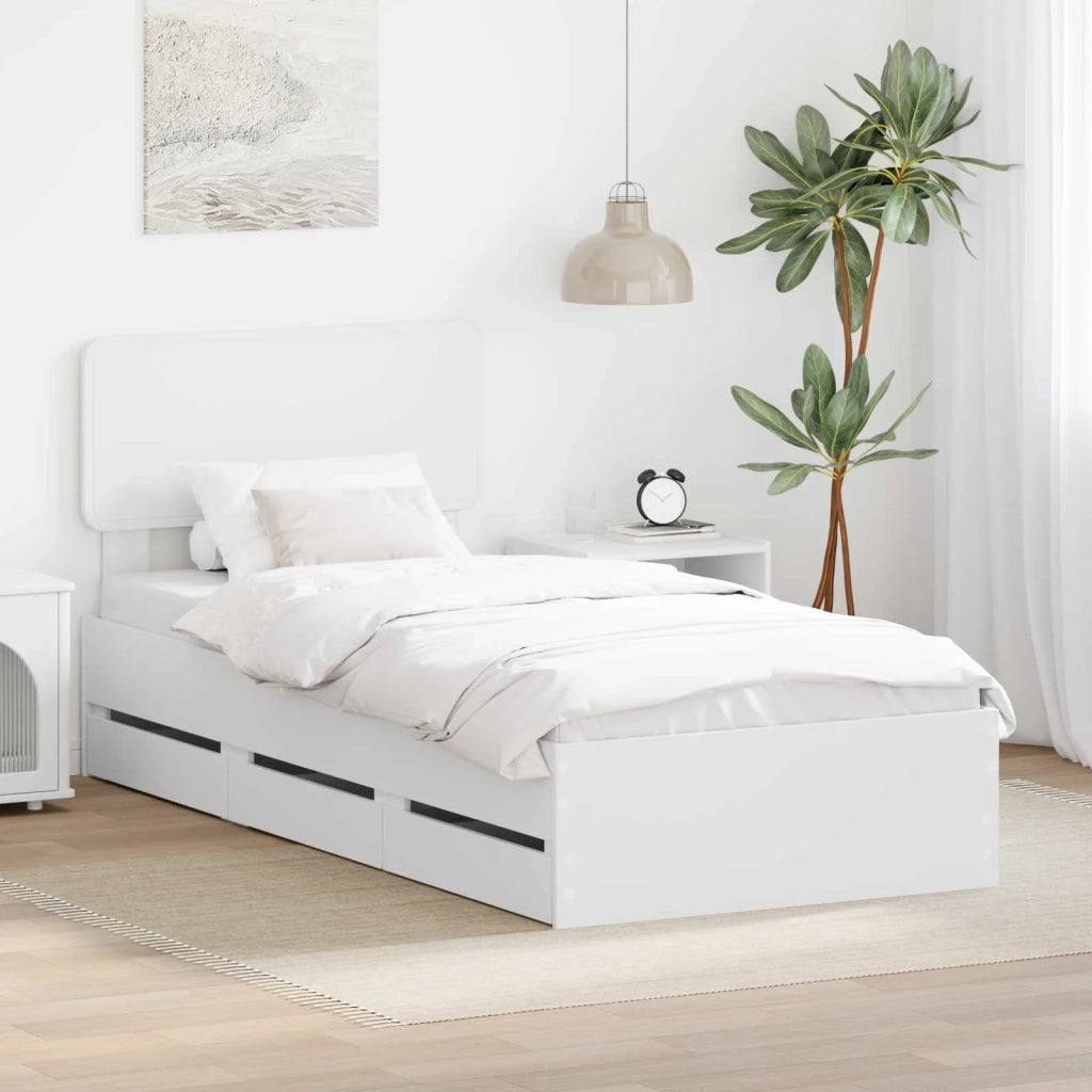 Struttura del letto Bianco 90 x 200 cm Legno ingegnerizzato 3412220