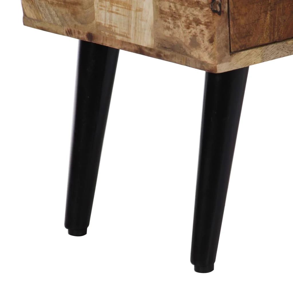 Buffet credenza cassettiera armadio mobile contenitore organizer per cucina soggiorno salotto 88 x 30 x 73 cm legno massello di mango marrone 02_0029667