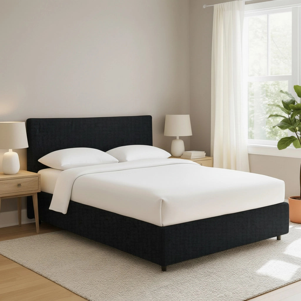 Altrincham, Letto Piazza e Mezza Sfoderabile Made in Italy, Grigio Scuro