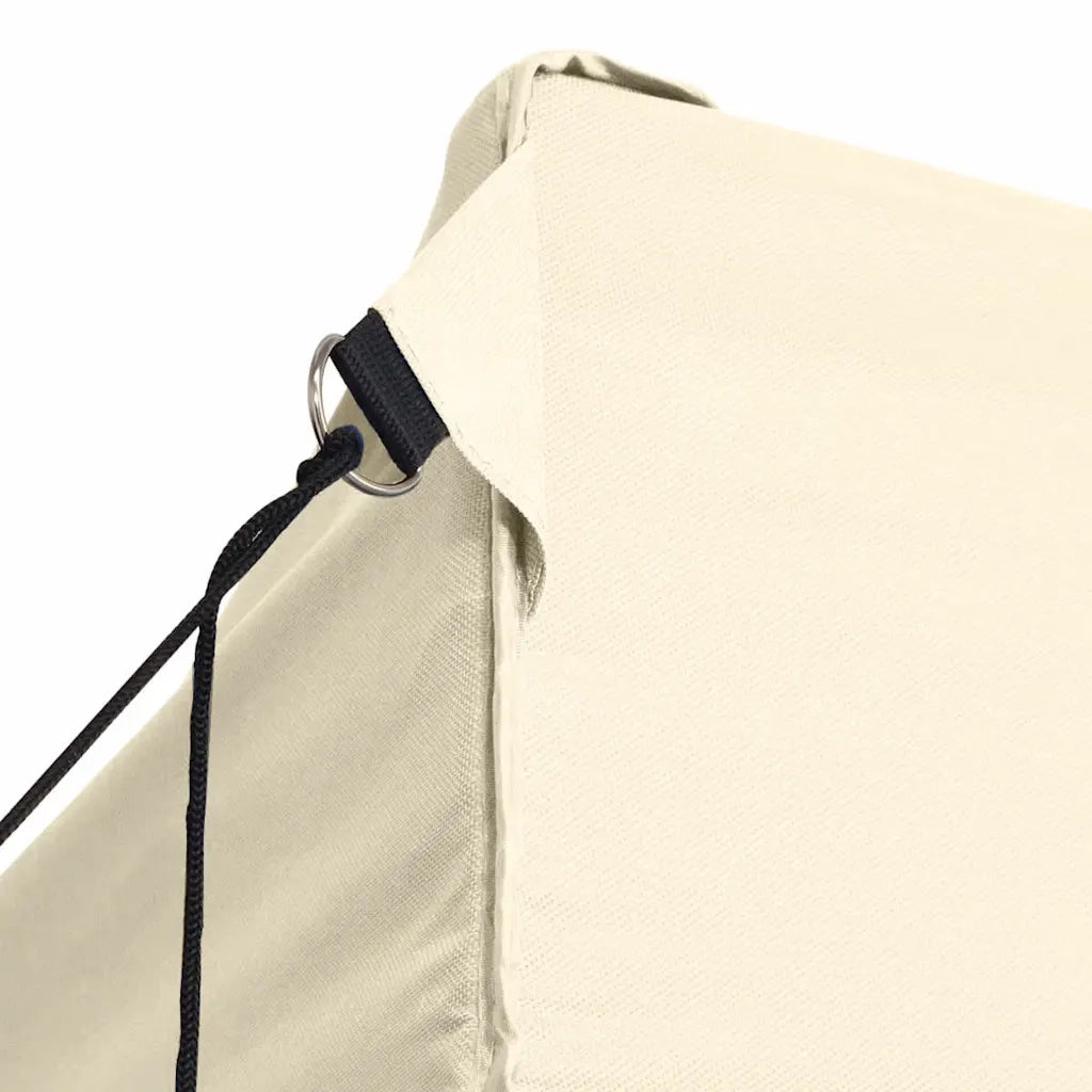 Gazebo | Pergolato Professionale Pieghevole con 4 Pareti 3x4m Acciaio Crema