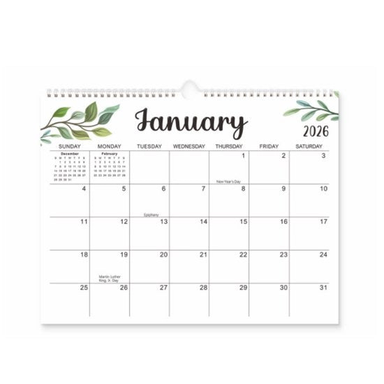 Calendario da parete - 2026/2027 - 12 mesi da gennaio 2026 a giugno 2027, adatto per scuola, università, ufficio, casa, lavoro